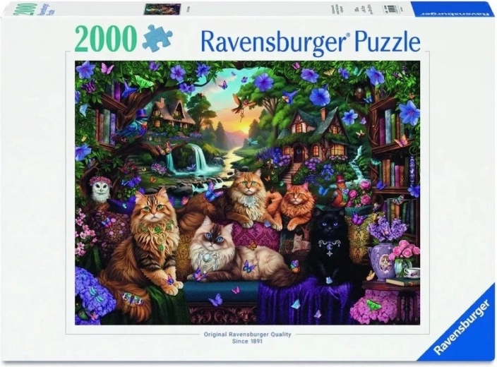 Puzzle Ravensburger „Kocia chatka” 2000 elementów