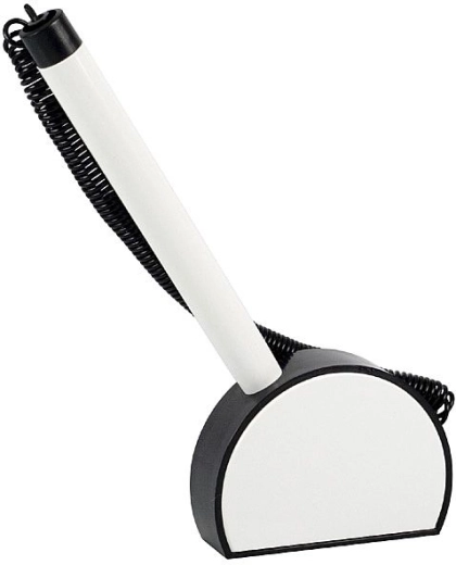 Długopis kulkowy w stojaku ICO Mini czarno-biały