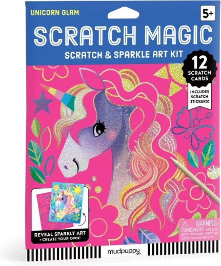 Mudpuppy kreatywny zestaw do wydrapywania Jednorożec