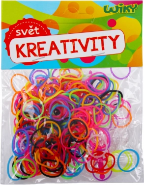 Magiczne gumki do zaplatania w różnych kolorach, 200 szt.