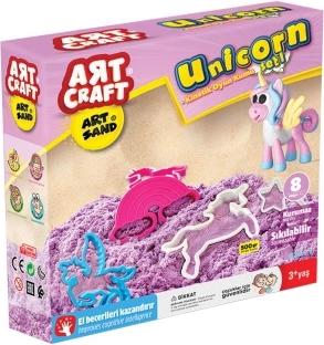 Art craft piasek kinetyczny jednorożce 500 g - 1 sztuka
