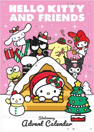 Hello Kitty i przyjaciele papierowy kalendarz adwentowy