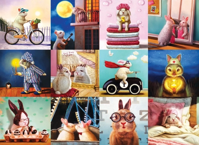 Puzzle Zabawne króliki 1000 elementów