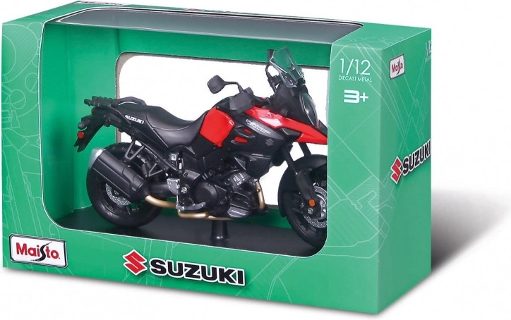 Motocykl Maisto Suzuki V-Strom z podstawką 1:12