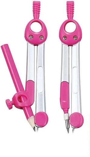 Cyrkiel Keyroad Jelly Bean w etui – różowy