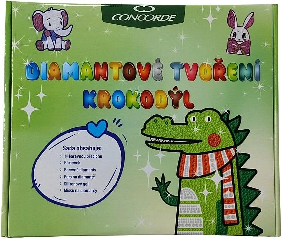 Diamentowa mozaika Concorde – krokodyl