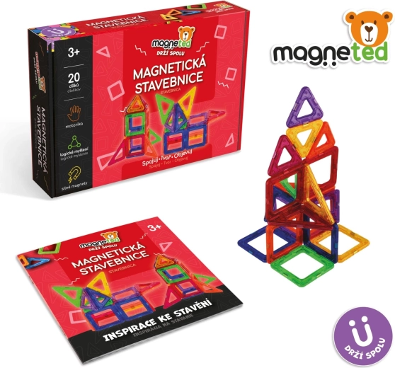 Magnetyczny zestaw konstrukcyjny Magneted, 20 elementów