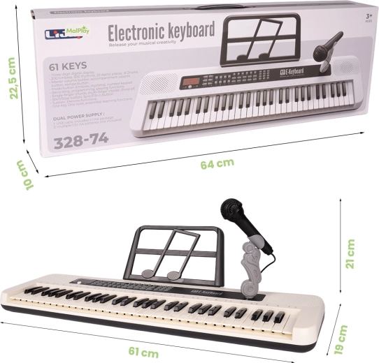 Elektroniczne organy z 61 klawiszami