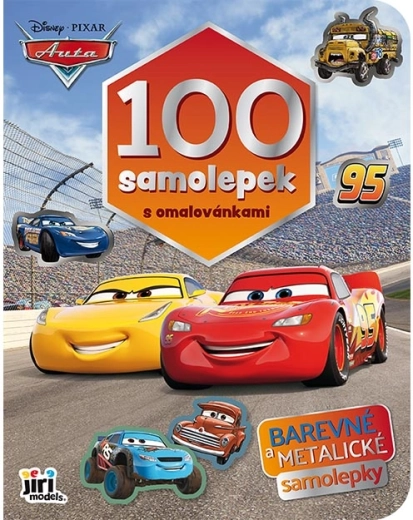 100 naklejek z kolorowankami Auta