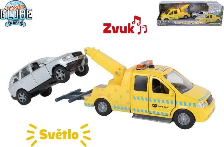 Kids Globe Traffic laweta z światłami i dźwiękami 14 cm