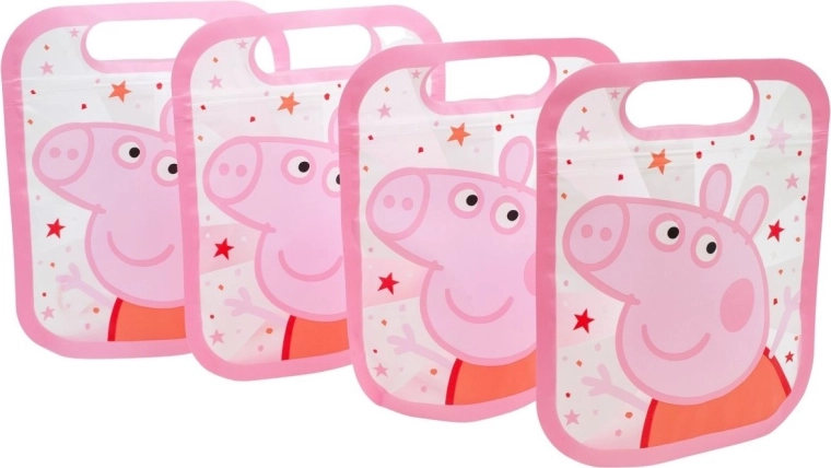 Zestaw zamykanych woreczków PEPPA PIG – 4 szt.