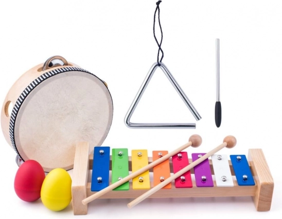 Zestaw muzyczny dla dzieci – 8‑częściowy zestaw instrumentów