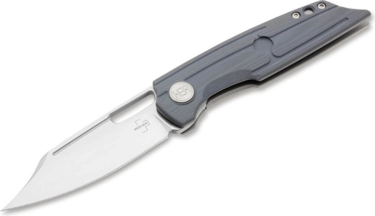 Nóż składany Böker Plus HEA Hunter, niebieskie G10, stal D2