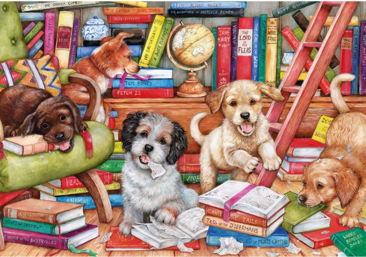 Puzzle Pieskie historyjki 1000 elementów GIBSONS