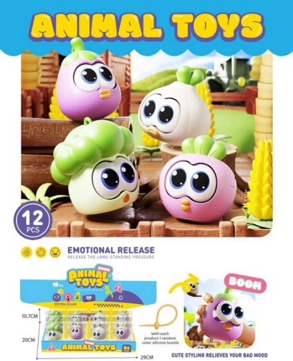 Antystresowa ściskana zabawka warzywna 6,8 cm