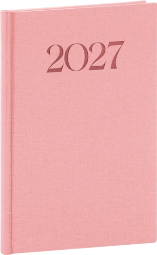 Notique tygodniowy terminarz Biella 2027 różowy 15 × 21 cm