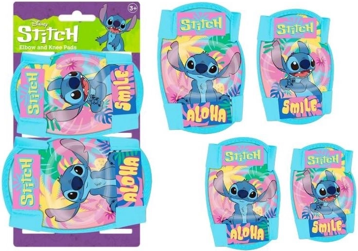 Zestaw ochraniaczy na kolana i łokcie Lilo i Stitch (Stitch) - 4 szt.