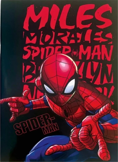 Sezyt szkolny w linie Spider-Man B5 czarny – 40 stron