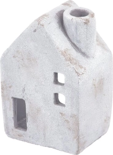 Betonowy świecznik domek szary 16 cm