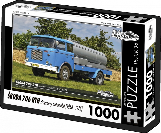 Puzzle Retro-auta Škoda 706 RTH samochód cysternowy – 1000 elementów
