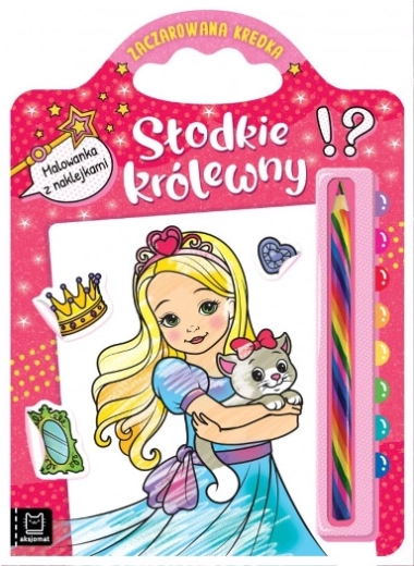 kolorowanki z naklejkami – słodkie księżniczki