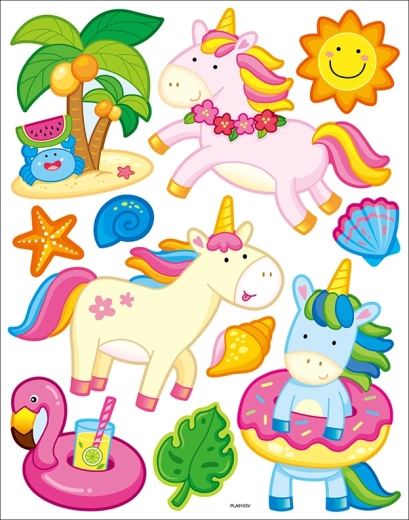 Dekoracyjne naklejki na ścianę jednorożec