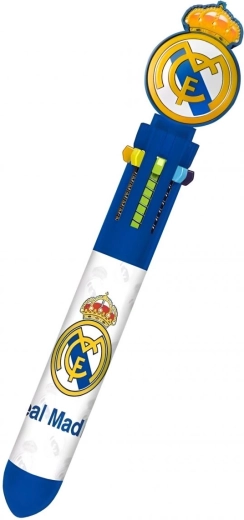 Długopis kulkowy REAL MADRID z 6 kolorami i topperem 3D