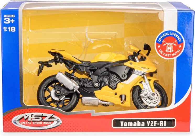 Metalowy model motocykla Yamaha YZF‑R1 1:18