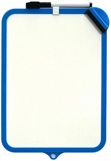 Dwustronna zmazywalna tabliczka CONCORDE 19 × 29 cm niebieska