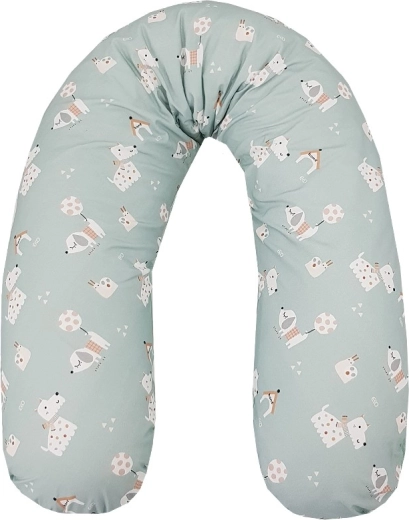 Poduszka do karmienia EKO Dogs Mint 180 cm