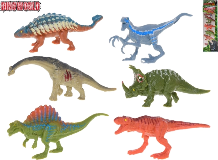 Zestaw Dinoworld dinozaury – 6 realistycznych figurek