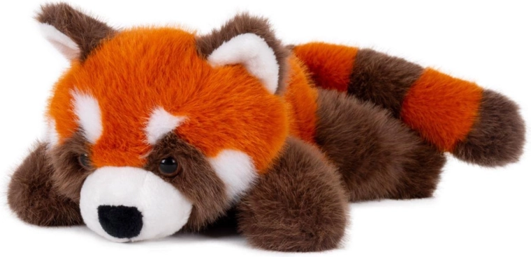 Pluszowa panda czerwona leżąca 17 × 37 cm