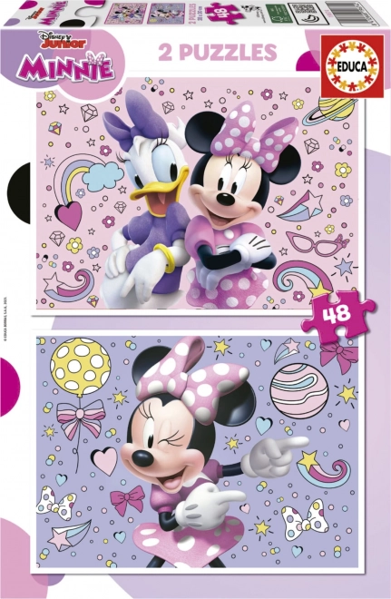 Educa puzzle Minnie 2×48 elementów
