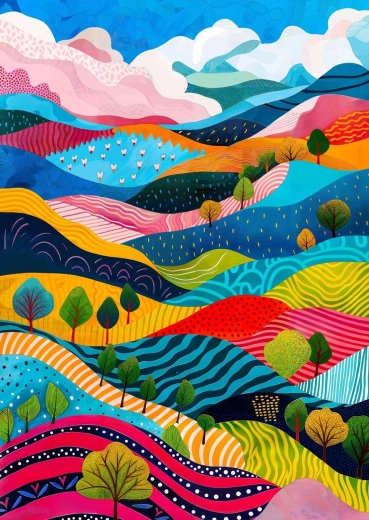 ENJOY puzzle Faliste wzgórza 1000 elementów