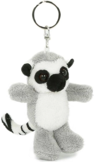 Pluszowy brelok lemur katta 7 × 8 cm