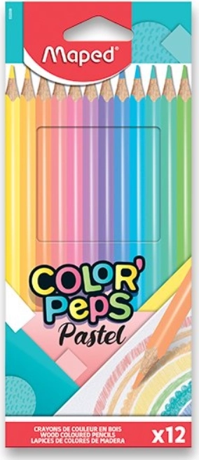 Kredki MAPED Color'Peps Pastel 12 szt.