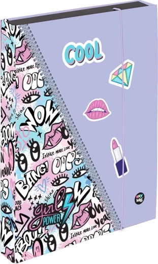 Pudełko na zeszyty A4 Jumbo Funny Girl