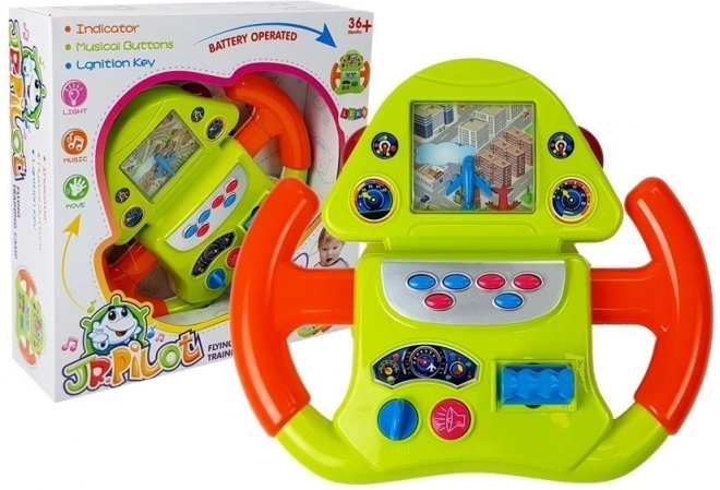 Interaktywny symulator lotów z efektami dźwiękowymi i świetlnymi