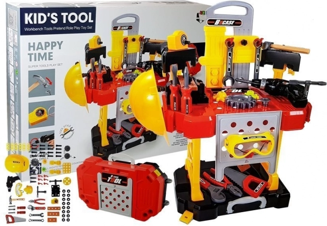 Dziecięcy warsztat 3w1 z narzędziami i walizeczką
