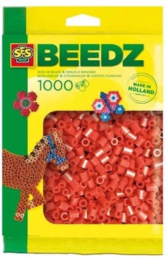 SES Creative koraliki do prasowania czerwone 1000 szt.