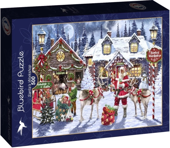 Puzzle Bluebird Warsztat Świętego Mikołaja 500 elementów