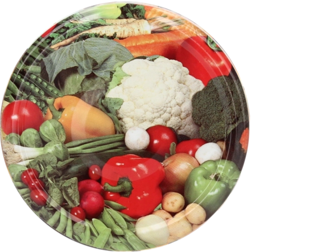 Metalowa zakrętka do słoików 66 mm z motywem kalafiora