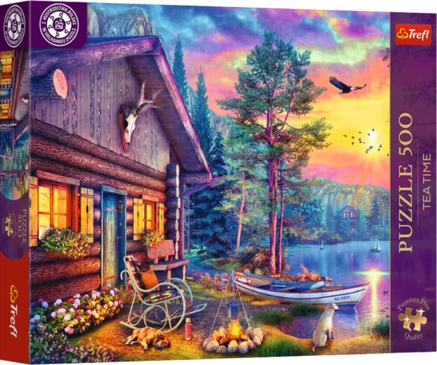 Puzzle 500 Tea Time: Przystań o zachodzie słońca Trefl