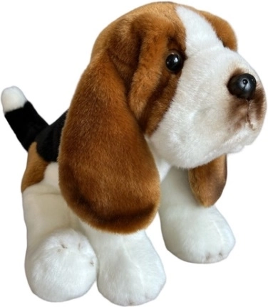 Pluszowy siedzący basset 30 cm