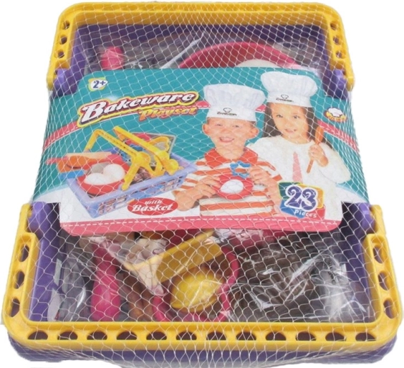 Wózek dla lalek z 23-elementowym zestawem akcesoriów