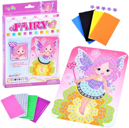 kreatywna piankowa mozaika wróżka – samoprzylepna wyklejanka