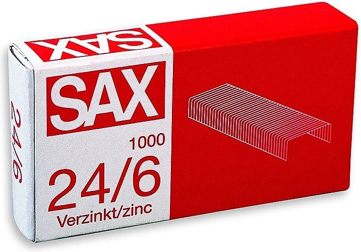 Zszywki 24/6 ocynkowane, 1000 szt.