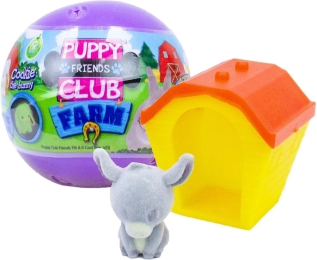 Puppy Club Farm Animals figurka zwierzątka domowego w kapsule 50 mm