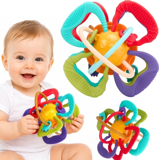 Woopie Baby sensoryczna piłeczka–gryzak dla niemowląt