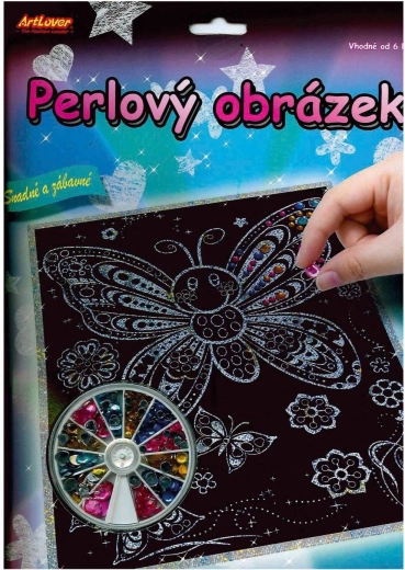 ARTLOVER Perłowy obrazek Sowki 20x25 cm